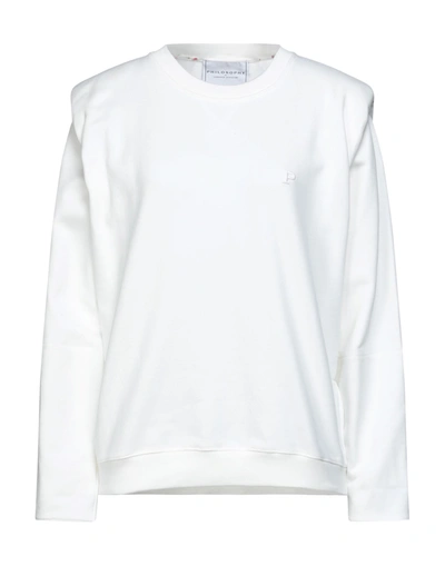 Shop Philosophy Di Lorenzo Serafini Woman Sweatshirt White Size S Cotton