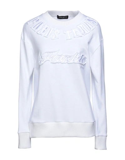 Shop Frankie Morello Woman Sweatshirt White Size Xxs Cotton