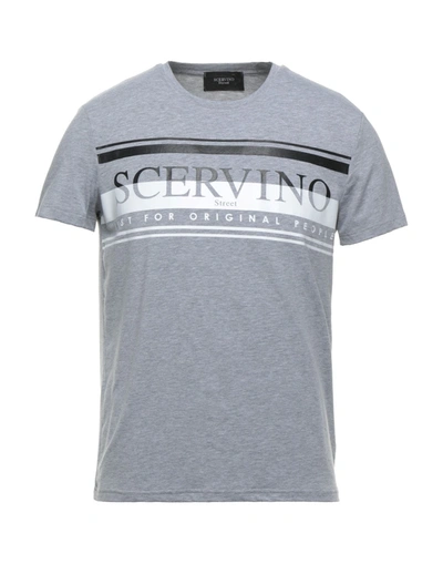 Shop Scervino Street Ermanno Scervino Man T-shirt Grey Size S Cotton, Elastane