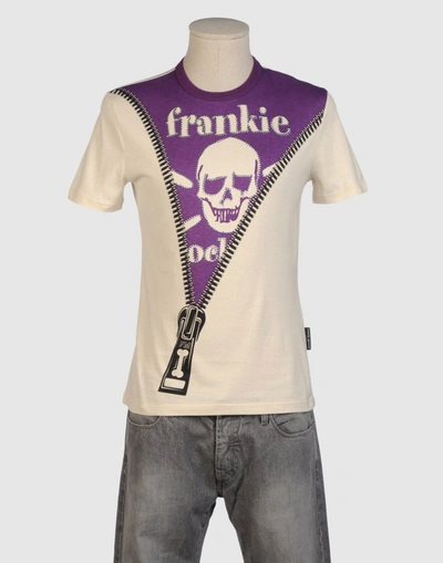 Shop Frankie Morello Short Sleeve T-shirts In Purple