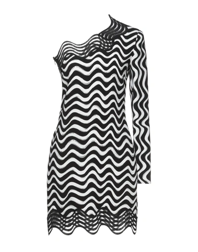 Shop Stella Mccartney Woman Mini Dress Black Size 8-10 Viscose, Elastane, Cotton, Polyethylene