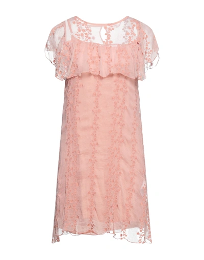 Shop Paolo Casalini Short Dresses In Pastel Pink