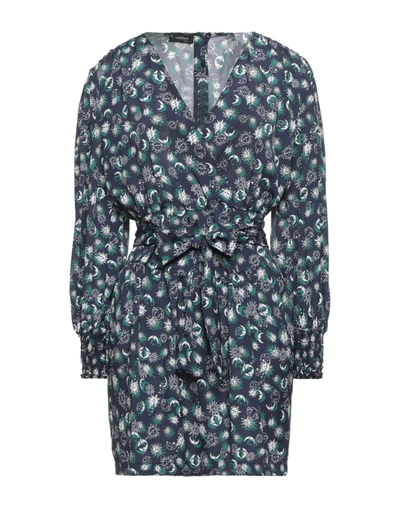 Shop Ottod'ame Woman Mini Dress Midnight Blue Size 8 Polyester