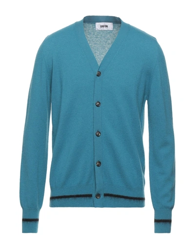 Shop Mauro Grifoni Cardigans In Pastel Blue
