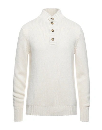 Shop Aragona Man Turtleneck Ivory Size 44 Cashmere In White