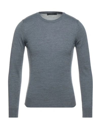 Shop Vneck Man Sweater Light Grey Size 38 Virgin Wool, Polyacrylic