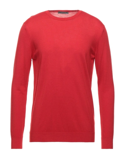 Shop Parramatta Man Sweater Red Size Xxl Virgin Wool