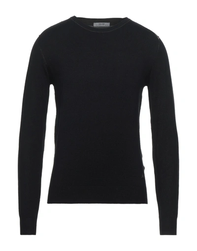 Shop Yes Zee By Essenza Man Sweater Black Size Xxl Viscose, Nylon