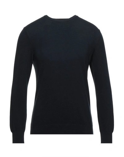 Shop Andrea Fenzi Sweaters In Dark Blue