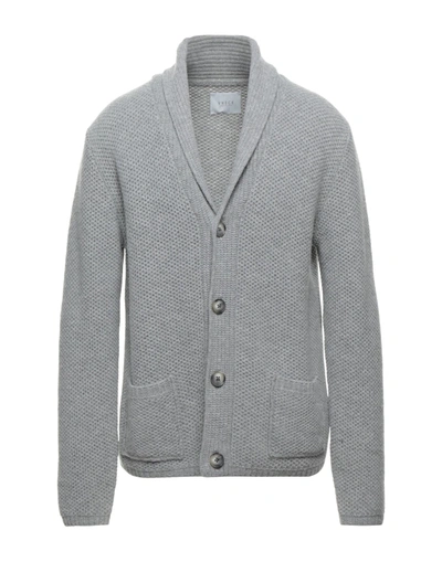 Shop Vneck Man Cardigan Light Grey Size 38 Wool, Polyamide