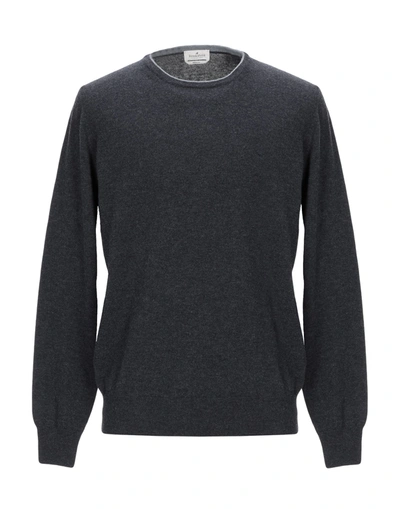 Shop Brooksfield Sweaters In Steel Grey