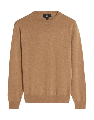 Shop Dunhill Sweaters In Camel