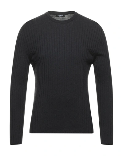 Shop +39 Masq Sweaters In Steel Grey