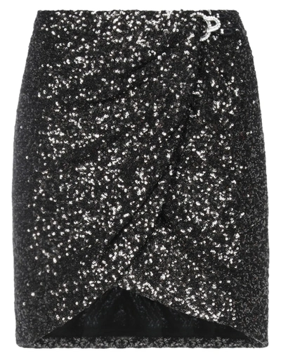 Amen Mini Skirts In Steel Grey