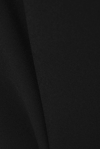 Shop Alex Perry Spencer Crepe Midi Dress In Black