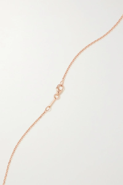 Shop Anita Ko 18-karat Rose Gold, Sapphire And Diamond Necklace