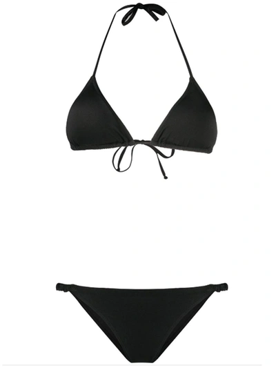 Shop Reina Olga The Scrunchie Triangle Bikini In Black