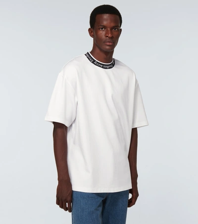 Shop Acne Studios Logo Short-sleeved T-shirt In White