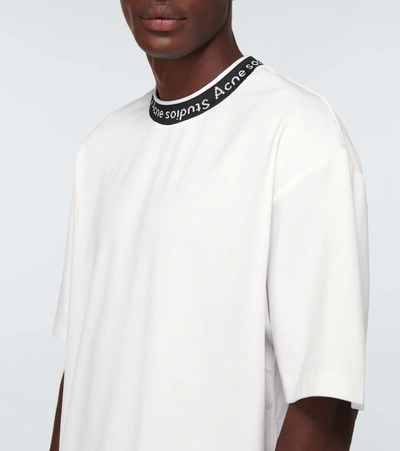 Shop Acne Studios Logo Short-sleeved T-shirt In White