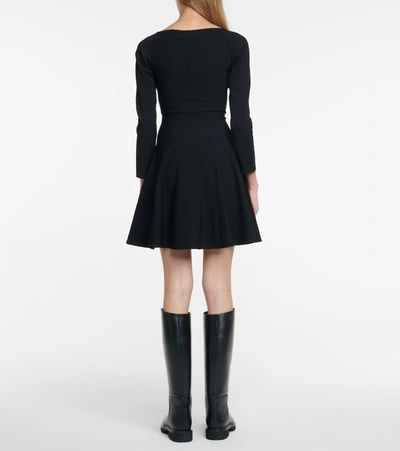 Shop Khaite Dylan Jersey Minidress In Black