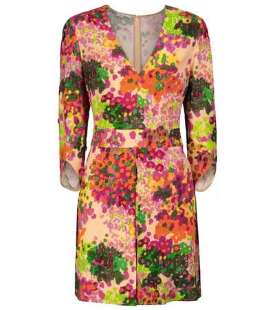 Shop Stella Mccartney Floral Minidress In Multicoloured