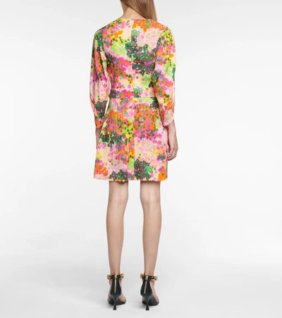 Shop Stella Mccartney Floral Minidress In Multicoloured