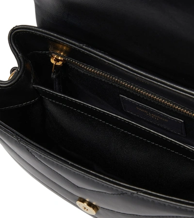 Shop Saint Laurent Loulou Toy Leather Shoulder Bag In Black