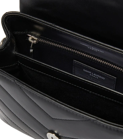Saint Laurent Loulou Toy Leather Shoulder Bag In Black