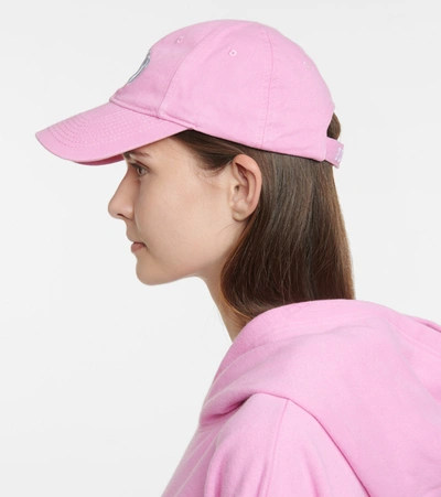 Shop Balenciaga Pride Cotton Cap In Pink