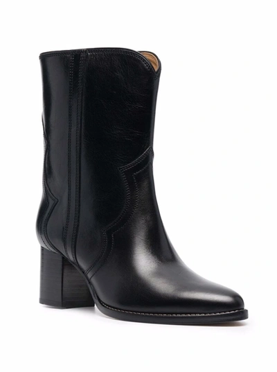 Isabel Marant Roree Black Leather Boots | ModeSens