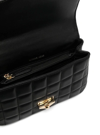 Shop Michael Michael Kors Soho Crossbody Bag In Quilted Leather In Black
