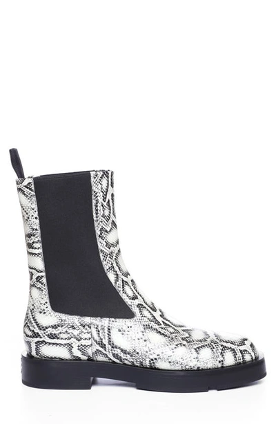 Shop Givenchy Squared Chelsea Boot In Stone Grey