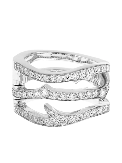 Shop Stephen Webster 18kt White Gold Thorn Convertible Diamond Ring In Silber