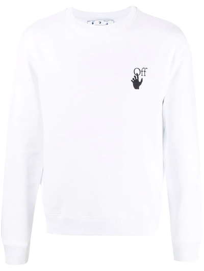 Shop Off-white Degrade Arrows Motif Sweatshirt In Weiss