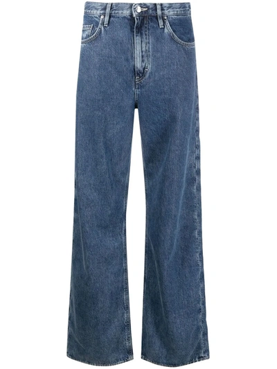 Haikure High-waisted Straight Leg Jeans In Blau