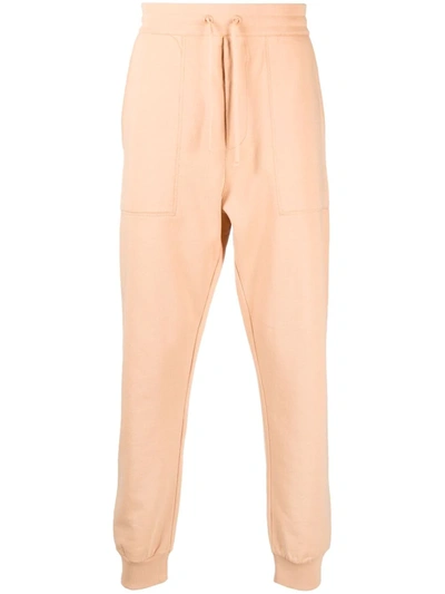 Shop Nanushka Straight-leg Drawstring Trousers In Orange