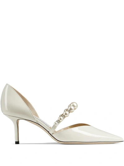 Shop Jimmy Choo Aurelie 65mm Pumps In Weiss