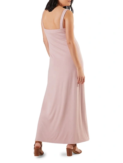Shop Stowaway Collection Women's Cara Maternity Maxi Dress In Dusty Rose