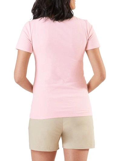 Shop Stowaway Collection Women's Mama Embroidered Maternity T-shirt In Pink