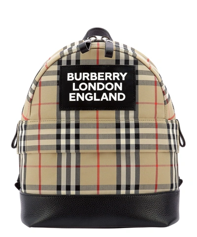 Shop Burberry Kids Vintage Check Backpack In Multi