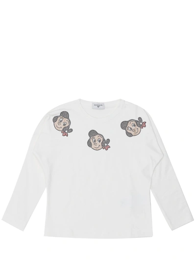 Shop Monnalisa Embellished Olive Oyl T In White