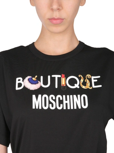 Shop Boutique Moschino Riding Kit T-shirt In Black