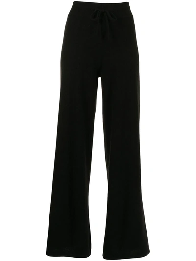 Shop Lisa Yang Wide-leg Cashmere Track Trousers In Schwarz