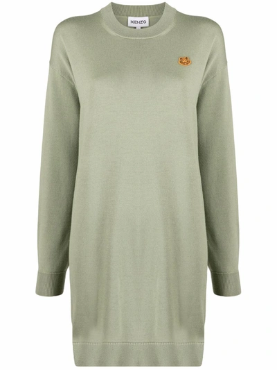 Kenzo Tiger-patch Jumper In Grün