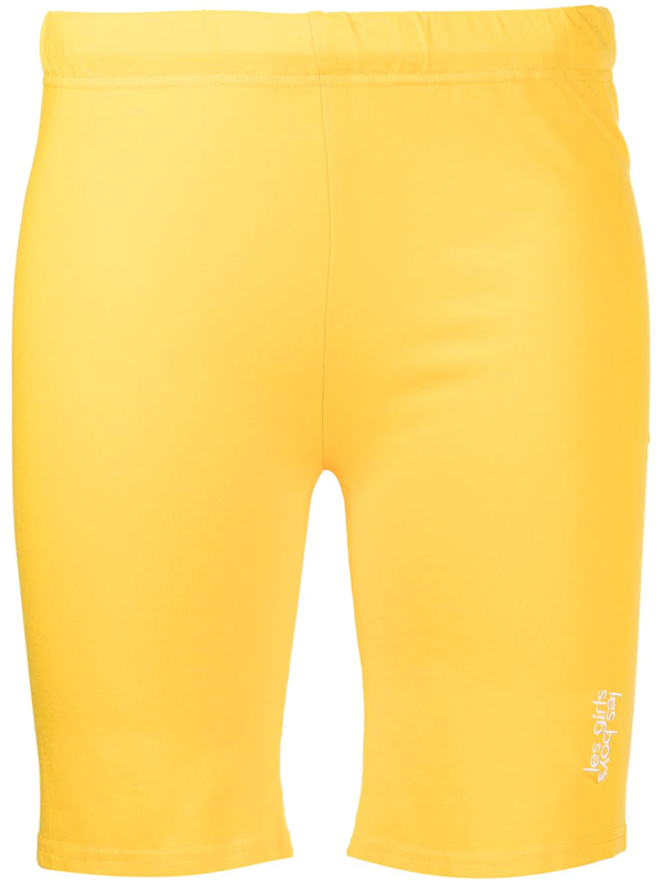 Les Girls Les Boys Tight Jersey Cycling Shorts, Daffodil Yellow In Gelb |  ModeSens