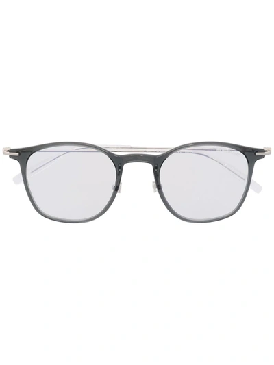 Shop Montblanc Rectangle-frame Glasses In Silber