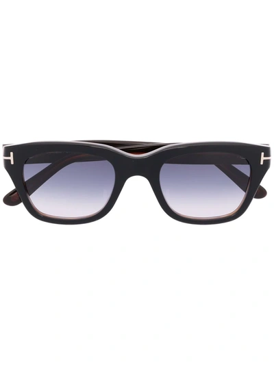 Shop Tom Ford Square-frame Gradient Sunglasses In Braun