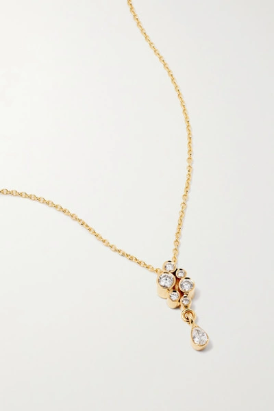 Shop Sophie Bille Brahe Splash Diamant 18-karat Gold Diamond Necklace