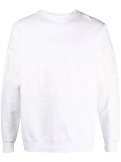 Shop Gcds Logo Print Sweatshirt In White