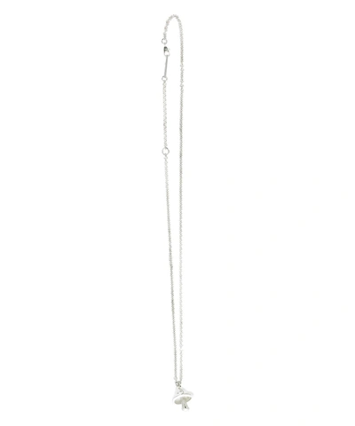 Ambush Mushroom Charm Pendant Necklace In Silver